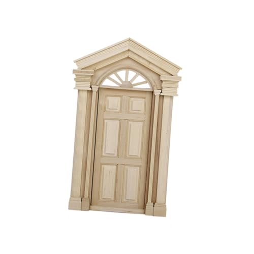 WEKAMOS Zubehör für Puppenhäuser Mini Haustür Mini-Haus Mini-Puppenhaus Puppenstubentür Maßstab 1 12 Puppenstubentüren und -Fenster Mini -Hausmöbel von WEKAMOS