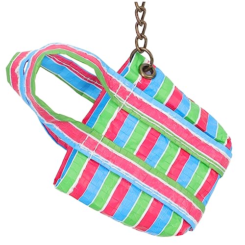WEKAMOS Zubehör für Puppenhäuser Miniaturen Mini -Tasche winzig Mini-Einkaufstasche für Puppenhaus Miniaturzubehör Desktop-Mini-Hausdekoration Mini-Haustasche Mini-Handtasche Stoff von WEKAMOS