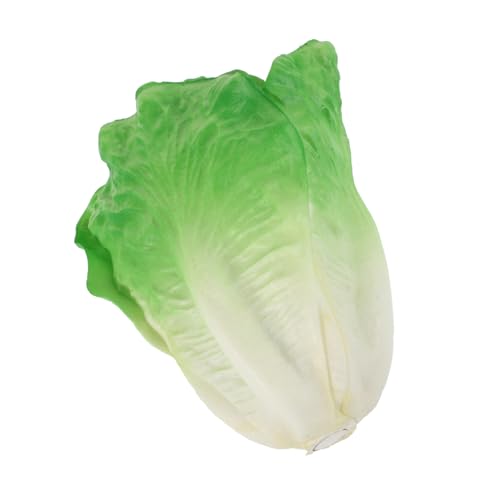 WEKAMOS künstlicher Salat künstlicher Gemüsestütze Fake-Food-Salat grüner Blattsalat lebensechtes grünes Gemüse lebensechtes Gemüse künstliche Karotten Küchenrequisite Grünkohl PVC von WEKAMOS
