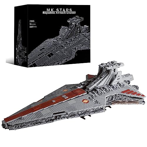 WELES Super Star Destroyer für Lego Star Wars, 21005 Venator Angriffskreuzer für Modell Kompatibel mit Lego Star Wars von WELES
