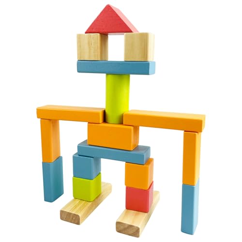 WELL HOME MOBILIARIO & DECORACIÓN Set aus Kiefernholzblöcken, Lernspiel mit 50 Teilen WELL HOME MOBILIARIO & DECORACIÓN Set aus Kiefernholzblöcken, Lernspiel mit 50 Teilen von WELL HOME MOBILIARIO & DECORACIÓN