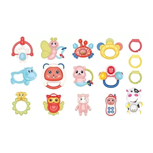 Well Home Rassel-Set für Babys, 16-teilig für die sensorische Entwicklung Well Home Rassel-Set für Babys, 16-teilig für die sensorische Entwicklung von WELL HOME MOBILIARIO & DECORACIÓN