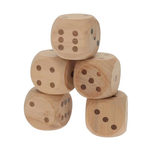 Well Home Set mit 5 großen XL-Würfeln aus Holz, 5,5 x 5,5 x 5,5 cm von WELL HOME MOBILIARIO & DECORACIÓN