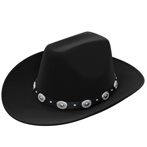 WELLGRO Cowboy Hut für Erwachsene schwarz, Karneval Cowboyhut Fasching Kostüm, Faschingshut, Western, Verkleidung WELLGRO Cowboy Hut für Erwachsene schwarz, Karneval Cowboyhut Fasching Kostüm, Faschingshut, Western, Verkleidung von WELLGRO