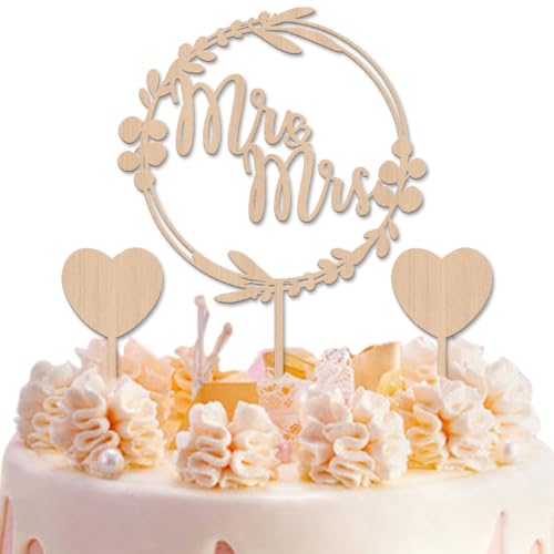Cake Topper Hochzeit Holz, Tortendeko "Mr und Mrs" und 2 Herz Cake Topper zum Beschriften, Hochzeitstorte Deko für Hochzeiten, Verlobungen, Hochzeitstage Cake Topper Hochzeit Holz, Tortendeko "Mr und Mrs" und 2 Herz Cake Topper zum Beschriften, Hochzeitstorte Deko für Hochzeiten, Verlobungen, Hochzeitstage von WELLXUNK
