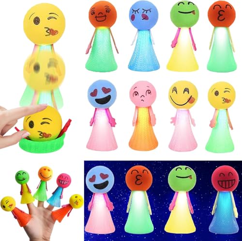 Feder Leucht Springendes Spielzeug, 12 Stück Jumping Spielzeug, Leuchtspielzeug Kinder, Emoticons Puppen Hüpfende, Spring Launchers Toys, Hüpfende Partygeschenke für Kinder,kleine Geschenke für Kinder Feder Leucht Springendes Spielzeug, 12 Stück Jumping Spielzeug, Leuchtspielzeug Kinder, Emoticons Puppen Hüpfende, Spring Launchers Toys, Hüpfende Partygeschenke für Kinder,kleine Geschenke für Kinder von WELLXUNK