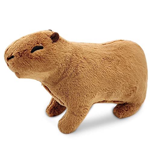 WELLXUNK 20cm Simulation Capybara Plüschtier, Capybara Kuscheltier, Capybara Plüsch Kissen, Wildtiere Stofftiere, Super Weiche Gefüllte Spielzeug, Großes Geburtstagsgeschenk für Kinder von WELLXUNK