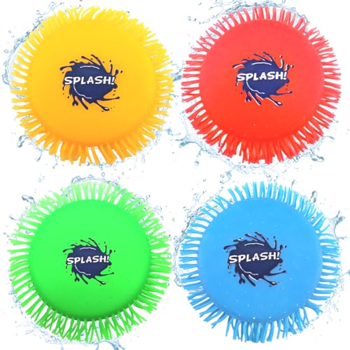 WELLXUNK Wasser Frisbee, 4 Stück Kinder Frisbee, Wasser Wurfscheibe aus Schaumstoff und Silikon, 17 cm Outdoor Frisbee, Soft Frisbee, Pool Frisbee Spielzeug für Strand, Pool und Gartenspiele WELLXUNK Wasser Frisbee, 4 Stück Kinder Frisbee, Wasser Wurfscheibe aus Schaumstoff und Silikon, 17 cm Outdoor Frisbee, Soft Frisbee, Pool Frisbee Spielzeug für Strand, Pool und Gartenspiele von WELLXUNK