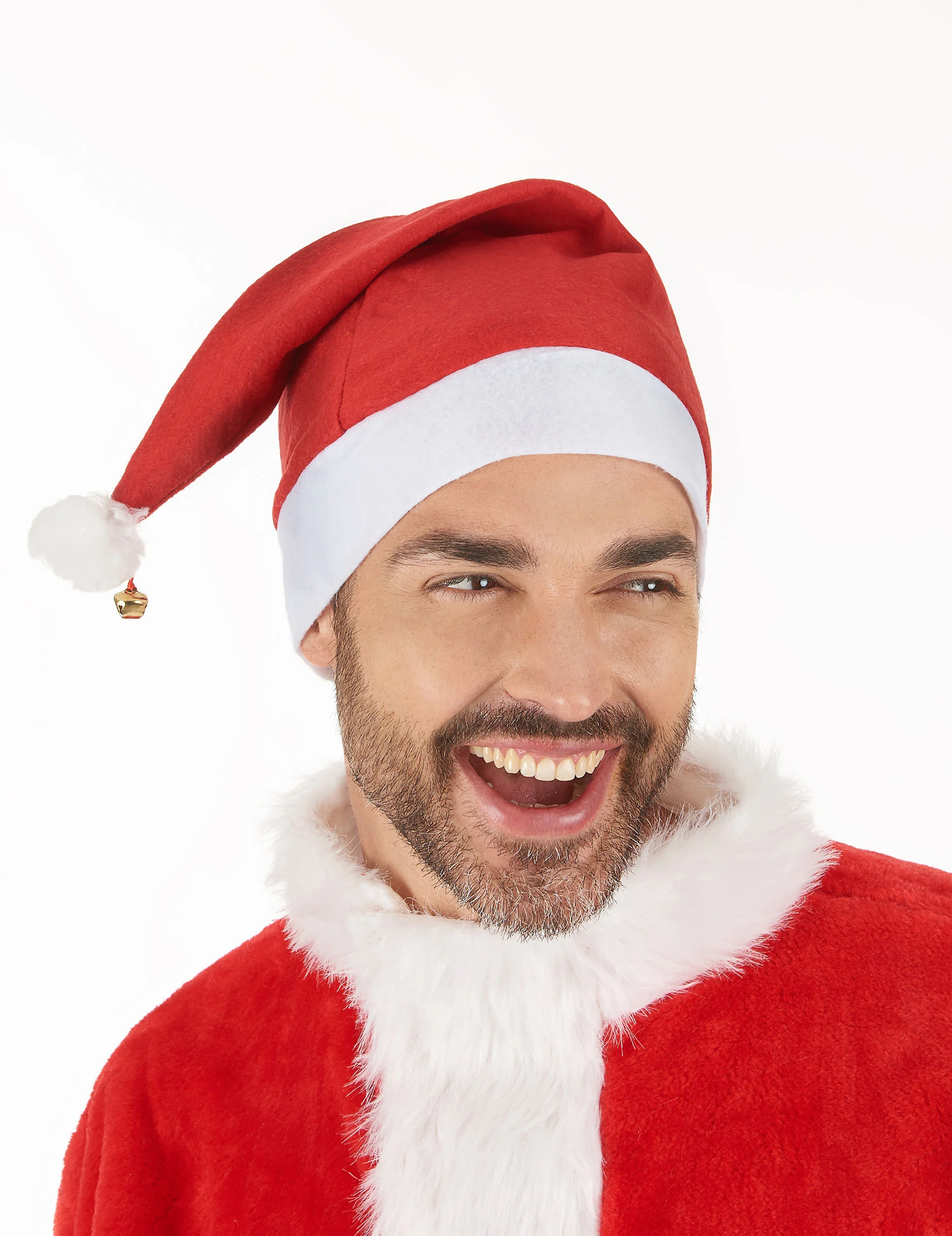 Weihnachtsmütze mit Glöckchen rot-weiss Weihnachtsmütze mit Glöckchen rot-weiss von KARNEVAL-MEGASTORE