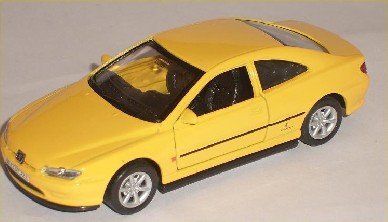 Welly Peugeot 406 Coupe Gelb Yellow 1997 Ca 1/43 1/36-1/46 Modellauto Modell Auto von Welly