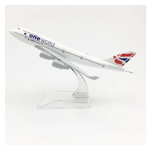 WELSAA Aerobatic Flugzeug British Airlines Flugzeugmodell One Worid Boeing 747 16CM Metalllegierung Druckguss 1:400 Flugzeugmodell Spielzeug von WELSAA