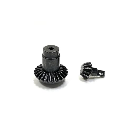 WENH 1/24 FCX24 RC Auto Metallgetriebe Teile Upgrade Teile Brückengetriebe Stahlgetriebe (Color : Black) von WENH