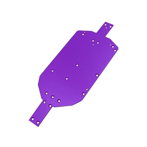 WENH 14209 14210 Ganzmetall-Chassis-Schutzplatte mit Verstärkungsversteifung Hochgeschwindigkeitsferngesteuertes Auto OP-modifiziertes Teil (Color : Purple Chassis) von WENH