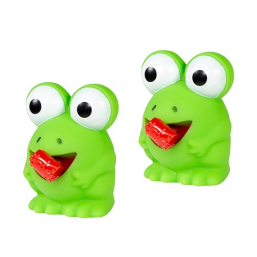 WENJION 2 Stück Squeeze Toy Anti Stress Spielzeug Lustige Frosch Figur Mit Geräusch Funktion Stressball Kinder Erwachsene Deko Für Zuhause Spielplatz Geschenk Grün WENJION 2 Stück Squeeze Toy Anti Stress Spielzeug Lustige Frosch Figur Mit Geräusch Funktion Stressball Kinder Erwachsene Deko Für Zuhause Spielplatz Geschenk Grün von WENJION