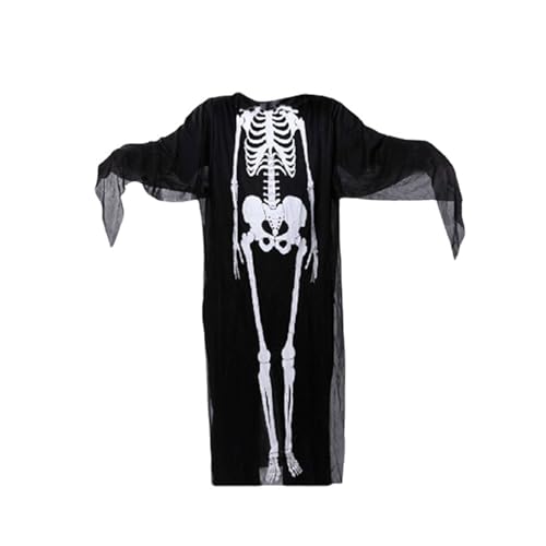 WENJION Skelett-Kostüm für Kinder, Ganzkörper-schwarzes Skelett-Outfit, Halloween-Kostüm, gruseliges Skelett-Kostüm für Partys und Verkleidungen WENJION Skelett-Kostüm für Kinder, Ganzkörper-schwarzes Skelett-Outfit, Halloween-Kostüm, gruseliges Skelett-Kostüm für Partys und Verkleidungen von WENJION