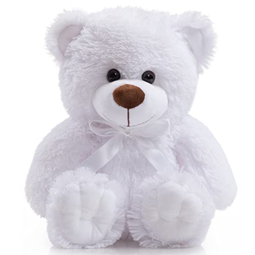 WENMOTDY Superfarbiger Teddybär für Kinder, Freundin, Familie, Glückwünsche, Babyparty, Geburtstag, Weiß, 35,6 cm WENMOTDY Superfarbiger Teddybär für Kinder, Freundin, Familie, Glückwünsche, Babyparty, Geburtstag, Weiß, 35,6 cm von WENMOTDY