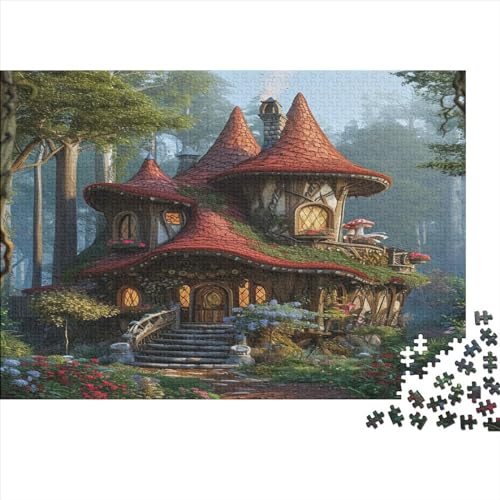 300pcs (40x28cm) Puzzles, Puzzles Für Erwachsene Und Teenager Märchenhaus von WENNUAN