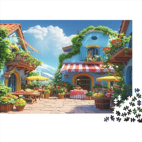 Haus 1000pcs (75x50cm) Erwachsenenpuzzle - Natürliche Landschaft Erwachsenenpuzzle DIY-Puzzlespielzeug von WENNUAN