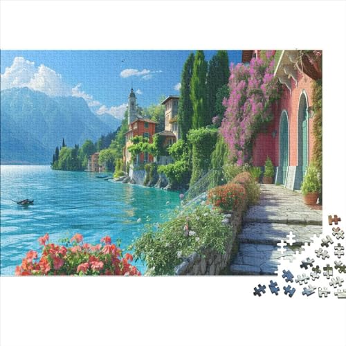 Haus Puzzle 1000pcs (75x50cm) Erwachsene Natürliche Landschaft Puzzle,Home Decor von WENNUAN