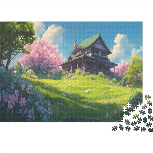 Haus Puzzle 1000pcs (75x50cm) Erwachsene Natürliche Landschaft Puzzle,Home Decor von WENNUAN