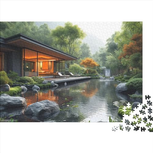 Haus Rätsel Für Erwachsene |Natürliche Landschaft| 1000pcs (75x50cm) Puzzles Lernspiele Home Decor Puzzles von WENNUAN