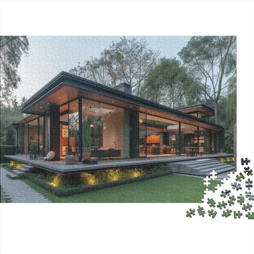 Haus Rätsel Für Erwachsene |Natürliche Landschaft| 300pcs (40x28cm) Puzzles Lernspiele Home Decor Puzzles von WENNUAN