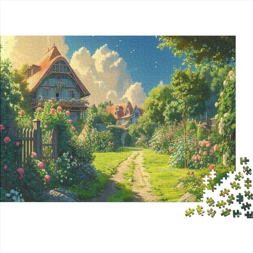 Haus Rätsel Für Erwachsene |Natürliche Landschaft| 500pcs (52x38cm) Puzzles Lernspiele Home Decor Puzzles von WENNUAN