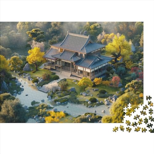 Haus Rätsel Für Erwachsene |Natürliche Landschaft| Familienspaß-Puzzles 1000pcs (75x50cm) Erwachsene von WENNUAN