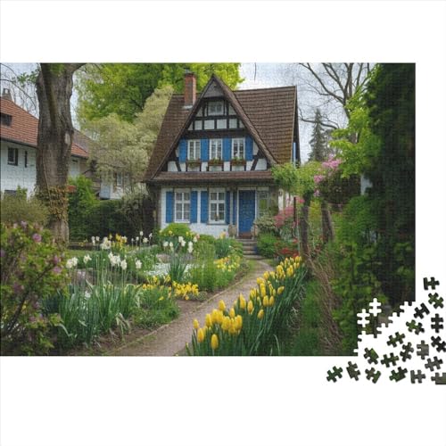 Haus Rätsel Für Erwachsene |Natürliche Landschaft| Familienspaß-Puzzles 500pcs (52x38cm) Erwachsene von WENNUAN
