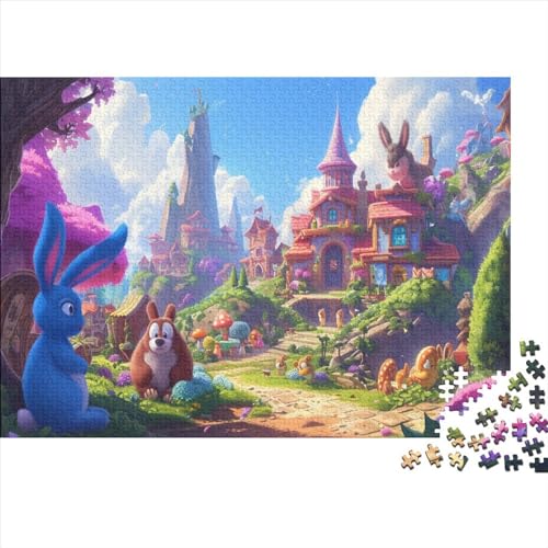 Märchenhaus Puzzle 1000pcs (75x50cm) Erwachsene Naturwunder Puzzle,Home Decor von WENNUAN