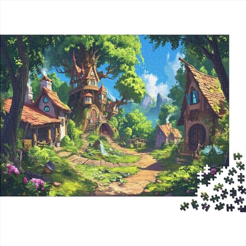 Märchenhaus Puzzle 300pcs (40x28cm) Erwachsene Naturwunder Puzzle,Home Decor von WENNUAN