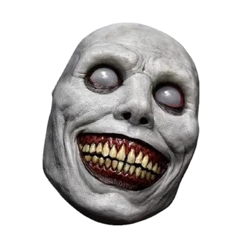 WEQNGIU Gruselige Halloween Maske Lächelnde Dämonen Horror Maske Gruseligste Gruselige Masken Böser Teufel Gruselige Maske für Cosplay Party Requisiten Kostüm von WEQNGIU