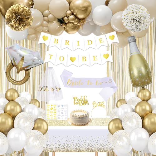 Weißgold-Dekorationen für Junggesellinnenabschiede von WEQTWL