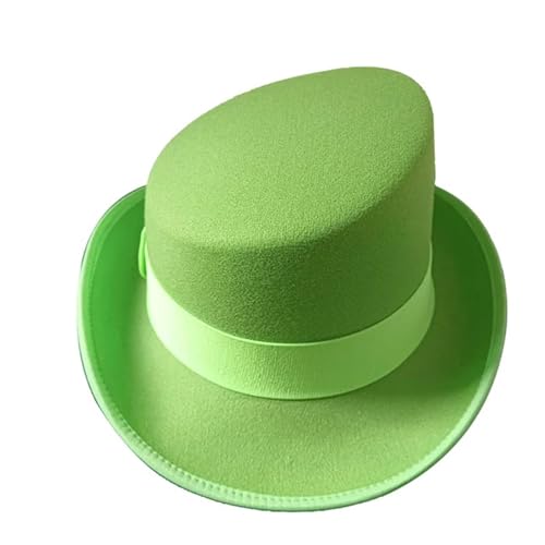 WEQYFDC High Top Fedoras Hut 9 Farben Hut Magic Hat Herren Zylinder Für Eine Gala, Faschingsparty Oder Karneval(Green) von WEQYFDC