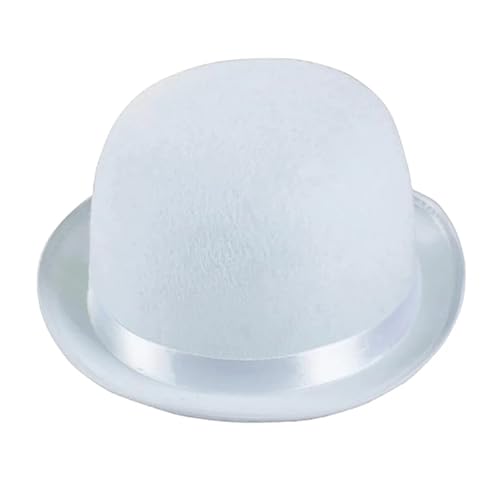 WEQYFDC Unisex-Bowler-Hut, Zylinder, Bowler-Zylinder, Zauberer, Hut, Bühnentheater-Kostüm Für Eine Gala, Faschingsparty Oder Karneval(Black) von WEQYFDC