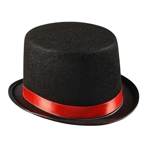 WEQYFDC Zaubererhut, Zylinderhut, kurze Krempe, for Damen und Herren, Freizeitkleidung Für Eine Gala, Faschingsparty Oder Karneval WEQYFDC Zaubererhut, Zylinderhut, kurze Krempe, for Damen und Herren, Freizeitkleidung Für Eine Gala, Faschingsparty Oder Karneval von WEQYFDC