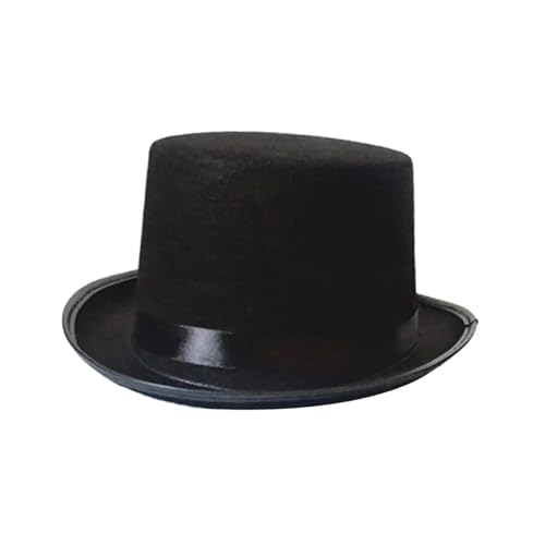 WEQYFDC Zylinder For Erwachsene, Zauberer, Kostümzubehör, Kostümteil, Hut For Kostümpartys, Bühnenauftritte Für Eine Gala, Faschingsparty Oder Karneval(S) von WEQYFDC