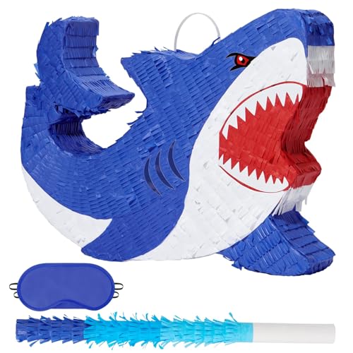 Hai Pinata - Blauer Hai Party Dekorationen von WERNNSAI