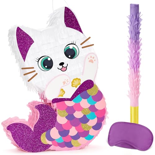 Meerjungfrau Katze Pinata - Meerjungfrau Party Dekorationen von WERNNSAI