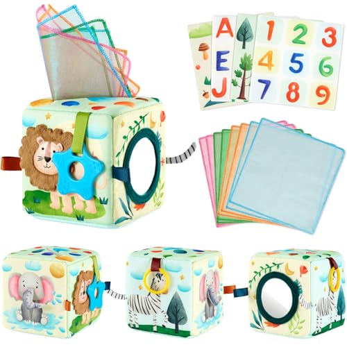 WERNNSAI Baby Spielzeug Sensorik Tissue Box Montessori Spielzeug für Babys 6–12 Monate Tücherbox mit knisternden Taschentüchern und Seidenschals für Neugeborene Geschenk zur frühen Erziehung WERNNSAI Baby Spielzeug Sensorik Tissue Box Montessori Spielzeug für Babys 6–12 Monate Tücherbox mit knisternden Taschentüchern und Seidenschals für Neugeborene Geschenk zur frühen Erziehung von WERNNSAI
