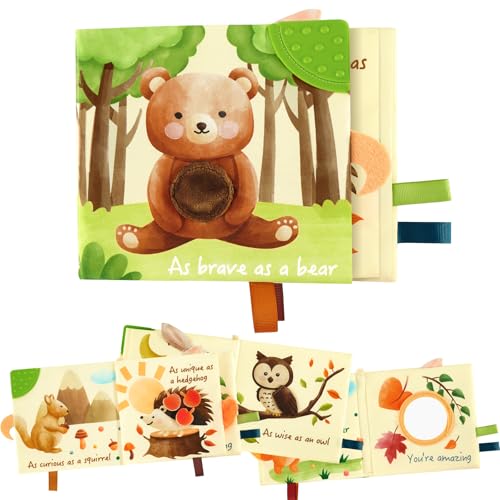 WERNNSAI Babybuch Baby Spielzeug mit Fühl- und Tastseiten Knisterbuch 0–6 Monate Sensorisches Stoffbuch mit Strukturierten Tieren Spiegel und Knisterpapier für Babyparty Geschenke WERNNSAI Babybuch Baby Spielzeug mit Fühl- und Tastseiten Knisterbuch 0–6 Monate Sensorisches Stoffbuch mit Strukturierten Tieren Spiegel und Knisterpapier für Babyparty Geschenke von WERNNSAI