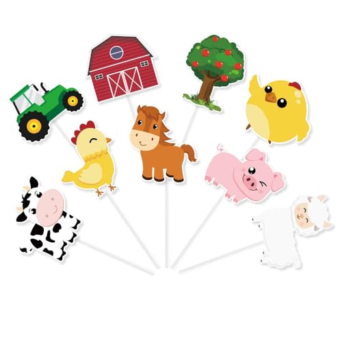 WERNNSAI Bauernhof Party Herzstücksticks - 36 PCS DIY Nutztiere Herzstückkarten Tischplatten Barnyard Ausschnitte Party Dekorationen für Kinder Geburtstag Baby Shower WERNNSAI Bauernhof Party Herzstücksticks - 36 PCS DIY Nutztiere Herzstückkarten Tischplatten Barnyard Ausschnitte Party Dekorationen für Kinder Geburtstag Baby Shower von WERNNSAI