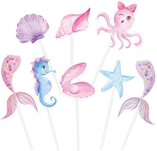 WERNNSAI Meerjungfrauen-Cupcake-Topper – Aquarell-Meerjungfrau unter dem Meer, Party-Kuchendekorationen für Mädchen, Kinder, Meerjungfrau-Kuchenaufsätze, Babyparty, Geburtstagsparty, Cupcake-Zubehör, WERNNSAI Meerjungfrauen-Cupcake-Topper – Aquarell-Meerjungfrau unter dem Meer, Party-Kuchendekorationen für Mädchen, Kinder, Meerjungfrau-Kuchenaufsätze, Babyparty, Geburtstagsparty, Cupcake-Zubehör, von WERNNSAI