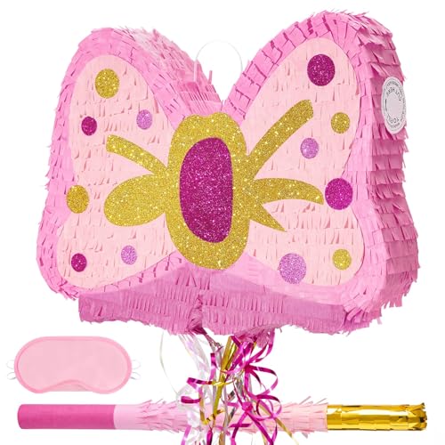 WERNNSAI Fliege Piñata – Rosa Glitzer Fliege Pinata Geburtstags Partydeko für Mädchen Kinder Piñata mit Stock und Augenbinde Geburtstags Partydeko Piñata mit Zugschnur Zubehör mit Prinzessinnen Thema WERNNSAI Fliege Piñata – Rosa Glitzer Fliege Pinata Geburtstags Partydeko für Mädchen Kinder Piñata mit Stock und Augenbinde Geburtstags Partydeko Piñata mit Zugschnur Zubehör mit Prinzessinnen Thema von WERNNSAI