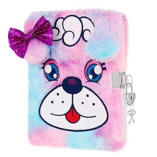 WERNNSAI Plush Dog Diary with Lock and Keys - Girls Journal with Lock Diary for Girls Kids Gift for Birthday Christmas School A5 Kids Journal Secret Diary Writing Drawing Notepad WERNNSAI Plush Dog Diary with Lock and Keys - Girls Journal with Lock Diary for Girls Kids Gift for Birthday Christmas School A5 Kids Journal Secret Diary Writing Drawing Notepad von WERNNSAI