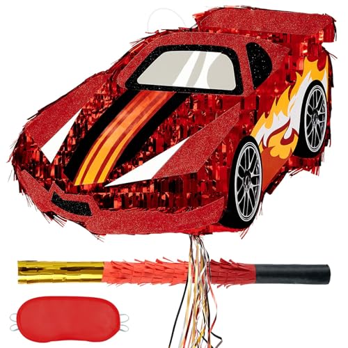 WERNNSAI Rennwagen-Piñata – Rennwagen-Themen-Geburtstagsparty-Zubehör von WERNNSAI