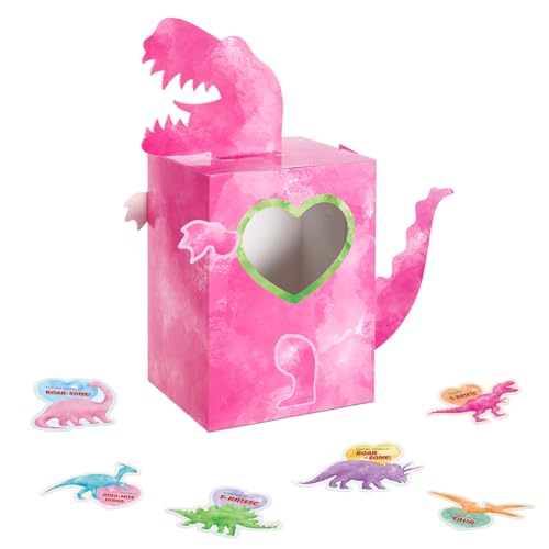 WERNNSAI Valentinstagskarten, Geschenkbox für Kinder, Dinosaurier-Valentinskarten für Mädchen, Schule, Klassenzimmer, Valentinstagsgeschenke, Dino-Valentinstags-Grußkarten, Klassenzimmer, WERNNSAI Valentinstagskarten, Geschenkbox für Kinder, Dinosaurier-Valentinskarten für Mädchen, Schule, Klassenzimmer, Valentinstagsgeschenke, Dino-Valentinstags-Grußkarten, Klassenzimmer, von WERNNSAI