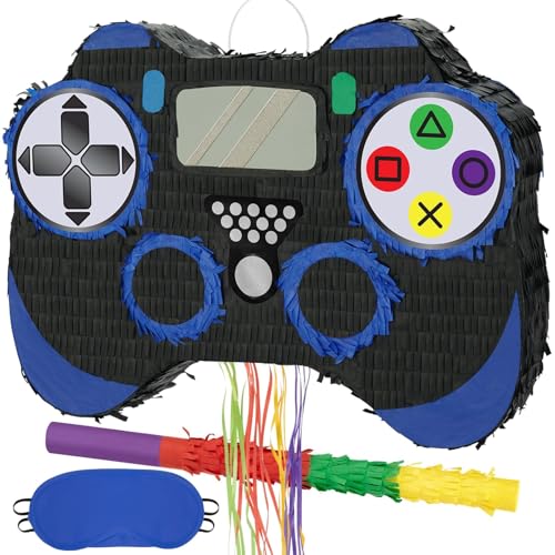 WERNNSAI Videospiel Controller Piñata – Geburtstags party Dekoration Pinata Zubehör für Jungen Game Piñata mit Stock und Augenbinde Kinder Mottoparty Dekorationszubehör Zugschnur Piñata für Feier WERNNSAI Videospiel Controller Piñata – Geburtstags party Dekoration Pinata Zubehör für Jungen Game Piñata mit Stock und Augenbinde Kinder Mottoparty Dekorationszubehör Zugschnur Piñata für Feier von WERNNSAI