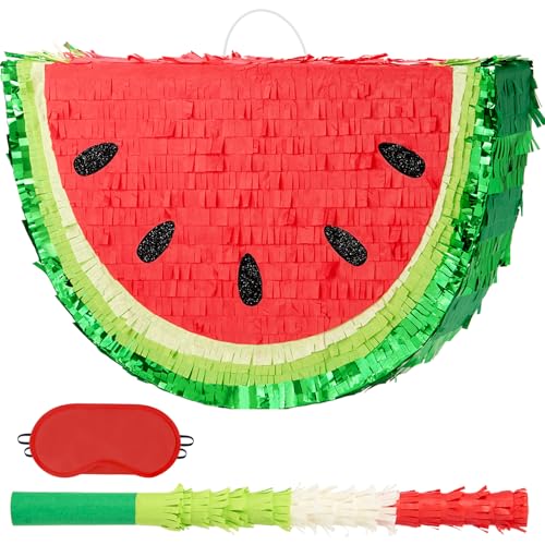 WERNNSAI Watermelon Pinata – Obst Themen Sommer Geburtstagsparty Dekoration für Kinder Obst Piñata mit Augenbinde und Fledermaus für tropische Sommerpartys Fiestas und Karnevalsspiele WERNNSAI Watermelon Pinata – Obst Themen Sommer Geburtstagsparty Dekoration für Kinder Obst Piñata mit Augenbinde und Fledermaus für tropische Sommerpartys Fiestas und Karnevalsspiele von WERNNSAI