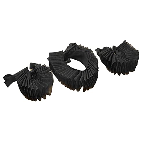 Elisabethanisches Kragen-Manschetten-Set, Vintage-Stil, einfarbig, Hals- und Handgelenk-Rüschenmanschetten, Kostüm-Zubehör Elisabethanisches Kragen-Manschetten-Set, Vintage-Stil, einfarbig, Hals- und Handgelenk-Rüschenmanschetten, Kostüm-Zubehör von WERQA